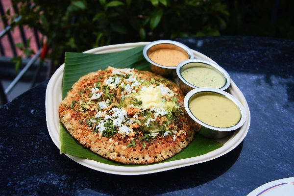 Freshly prepared South Indian food at The Benne Kitchen, Indore